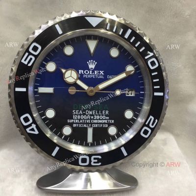 Best Replica Rolex Deepsea Sea-Dweller D Blue Face Table Clock